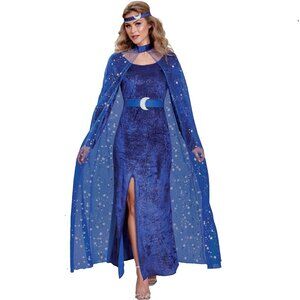 Womens Goodmark CELESTIAL SORCERESS Halloween Costume Size Small Med Dress NWT